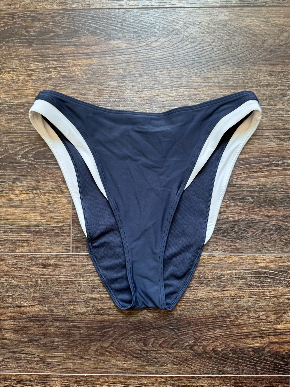Abercrombie and Fitch navy high waisted bathing suit bottoms S